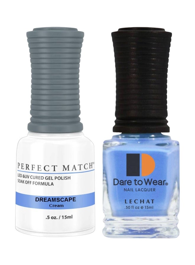 Lechat 2-Piece Perfect Match Gel Polish With Dare To Wear Nail Lacquer Set Dreamscape - Image 1
