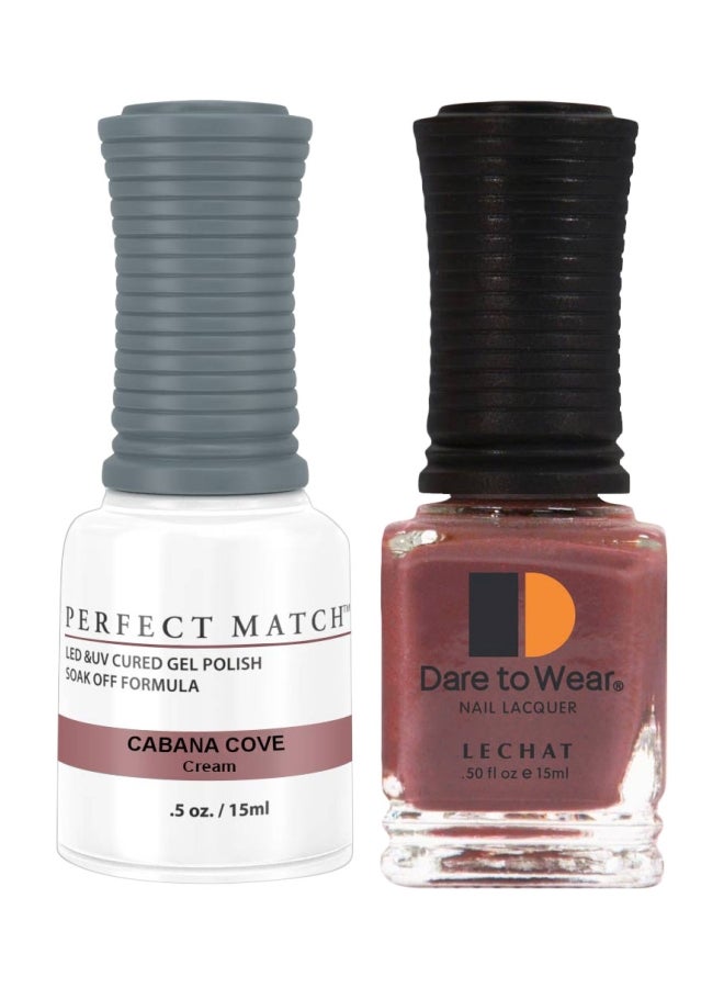 Lechat 2-Piece Perfect Match Gel Polish And Dare To Wear Nail Lacquer Set Cabana Cove - Image 1