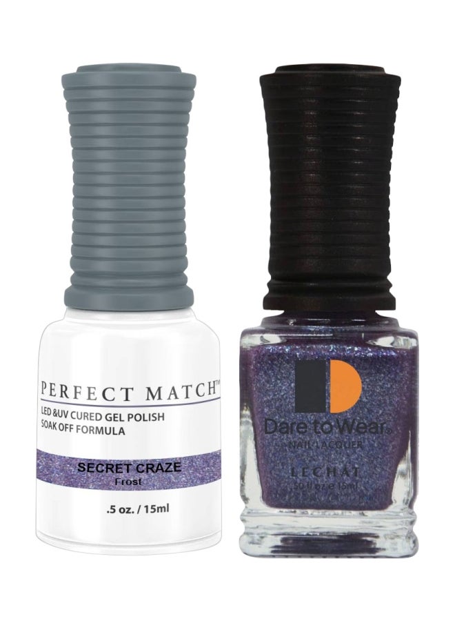 Lechat 2-Piece Perfect Match Gel Polish And Dare To Wear Nail Lacquer Set Secret Craze - Image 1