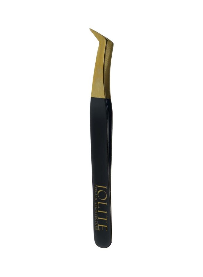 IOLITE Eyelash Architecture Volume Tweezers Black/Gold - Image 2