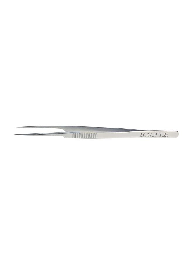 أيولايت ملقط رموش مستقيم بتصميم منحني فضي - Image 1