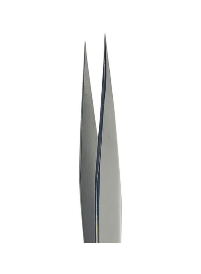 IOLITE Eyelash Architecture Straight Tweezers Silver - Image 2