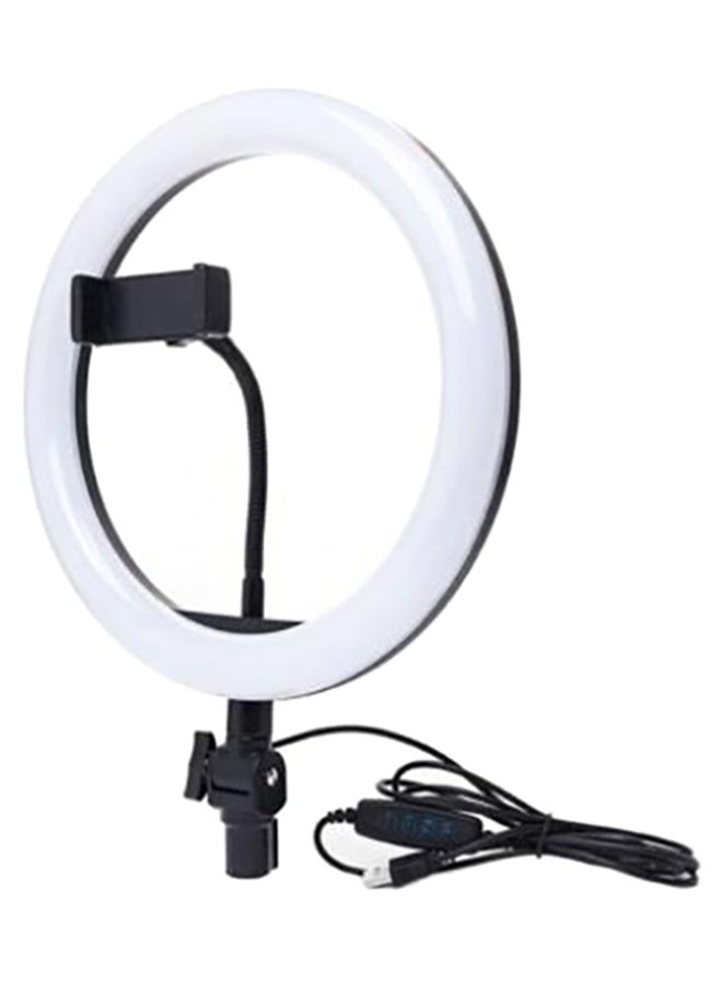 حلقة إضاءة قابلة للتعديل للتصوير الفوتوغرافي أسود/ أبيض - Image 2