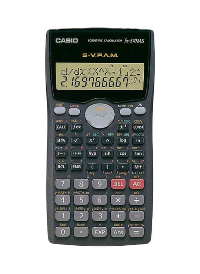 CASIO 12 Digits Battery Powered Calculator Black/Grey/Red 