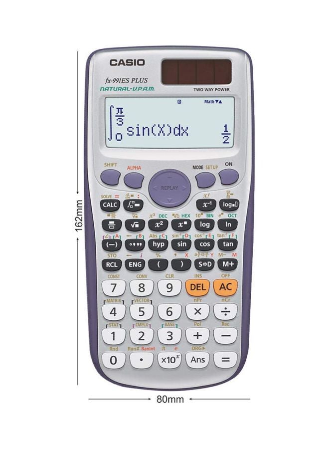CASIO Plus 12 Digits Battery Powered Calculator Silver/Black - Image 3