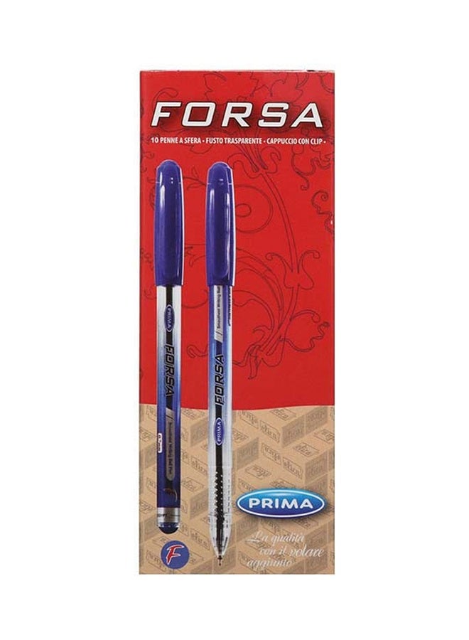PRIMA 10-Piece Forsa Ballpoint Pen Set Blue  - Image 2
