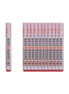 12-Piece Board 501 Erasable Marker Set Red