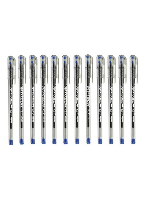 12-Piece My-Tech Ballpoint Pen Blue