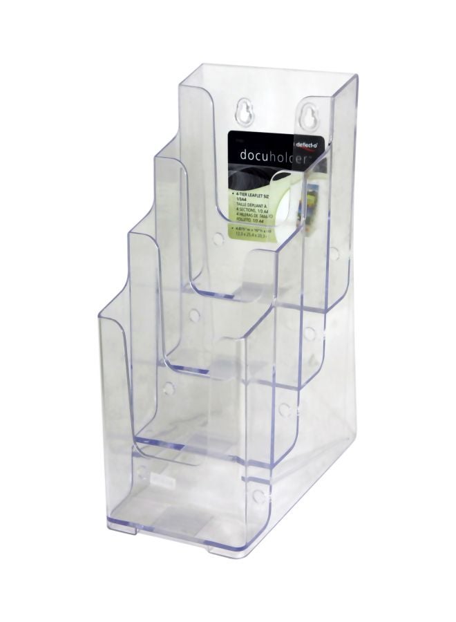 4-Tier Countertop Document Holder Clear