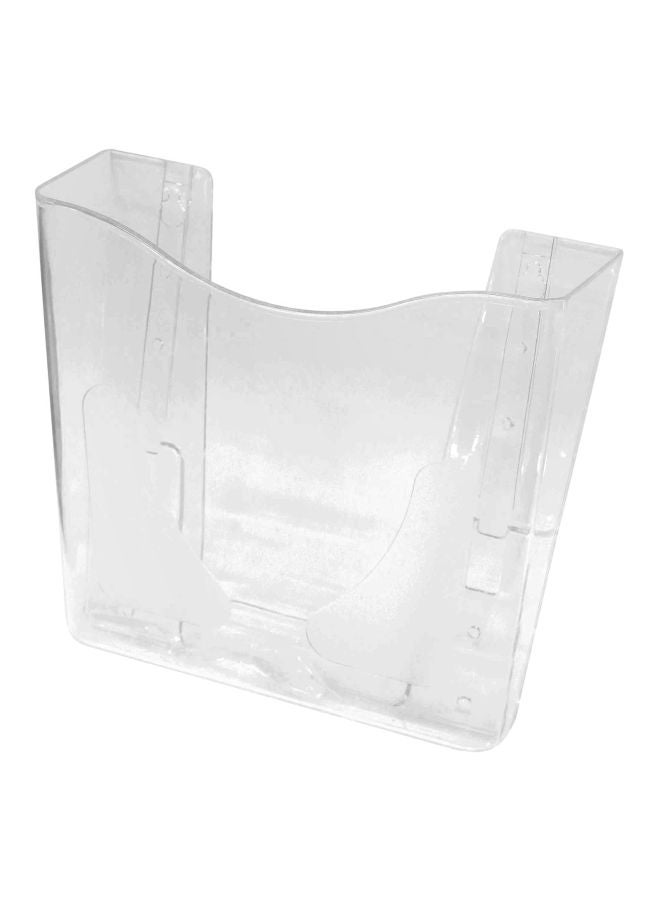 Wall Mountd File Pocket Holder Clear