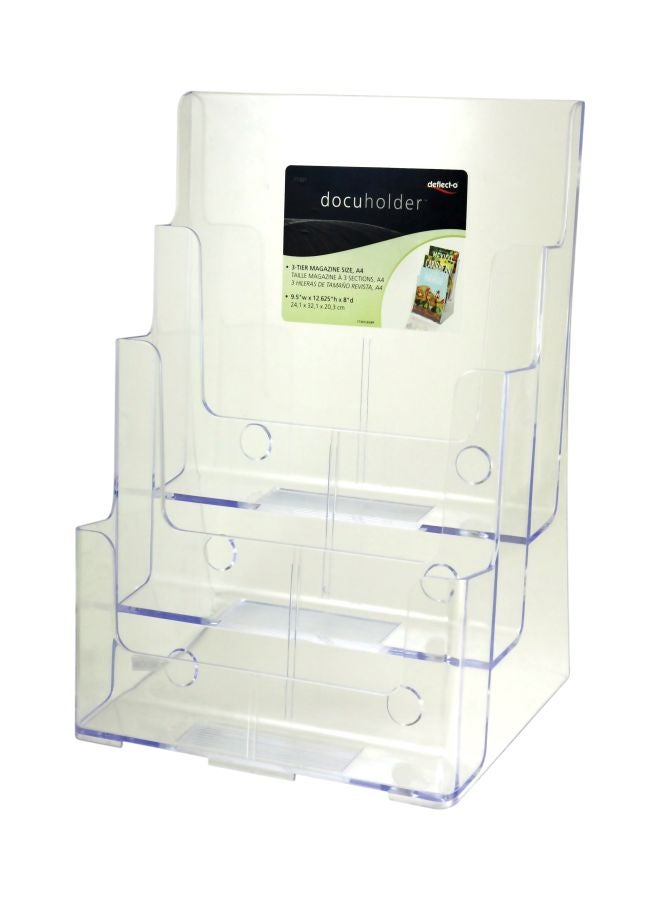 3-Tier Countertop Document Holder Clear