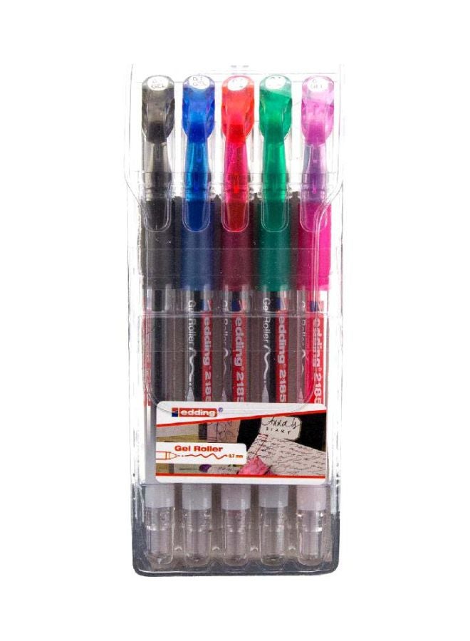 Edding Pack Of 5 Gel Ink Pen Multicolour