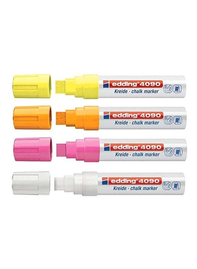 Edding 4-Piece Chalk Marker Set Multicolour