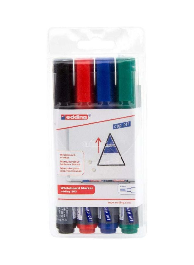 4-Piece Whiteboard Marker Set Multicolour - v1595855790/N39510482A_2