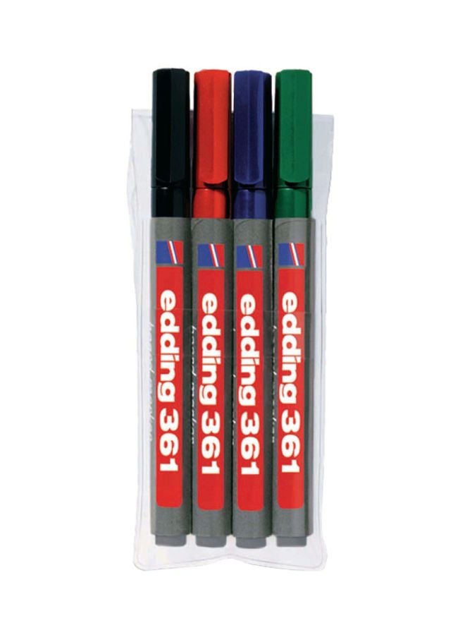 Edding 4-Piece Whiteboard Marker Set Multicolour - Image 1