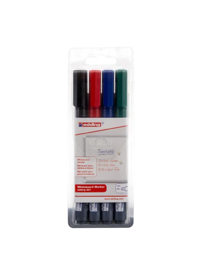 Edding 4-Piece Whiteboard Marker Set Multicolour - Image 2
