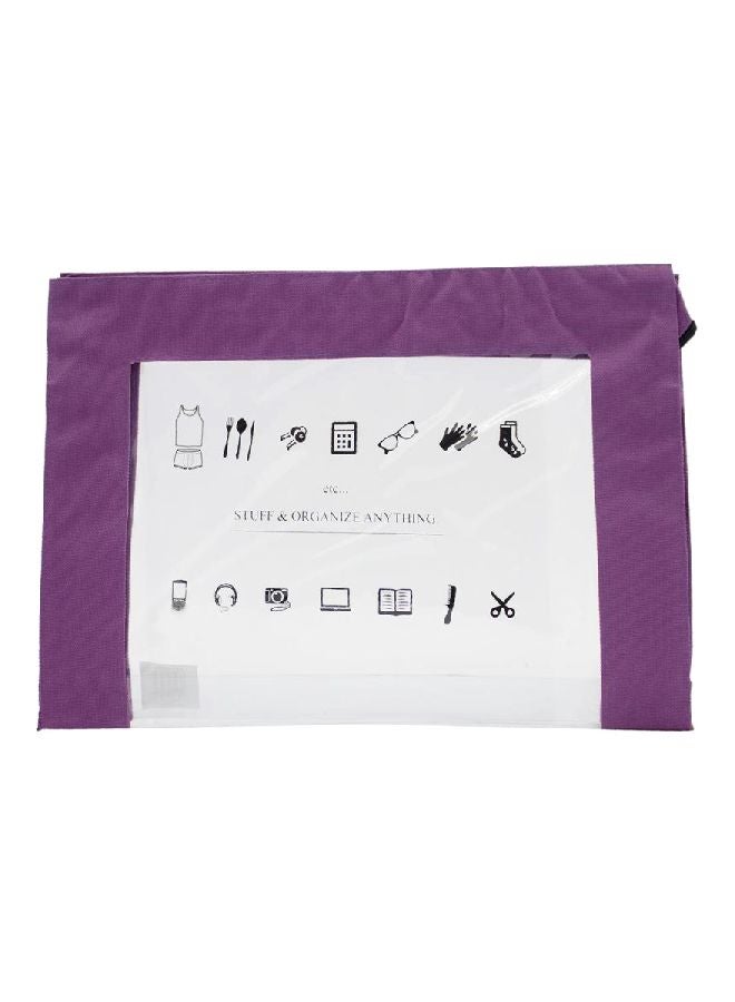 ROCO Single Pocket Stuff Organizer Purple/Clear
