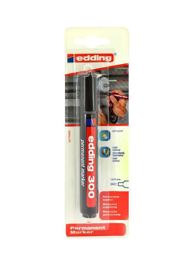 Edding Round Tip Permanent Marker Black - Image 1