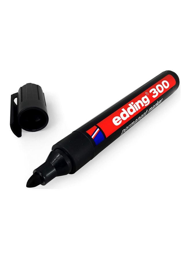 Edding Round Tip Permanent Marker Black - Image 2