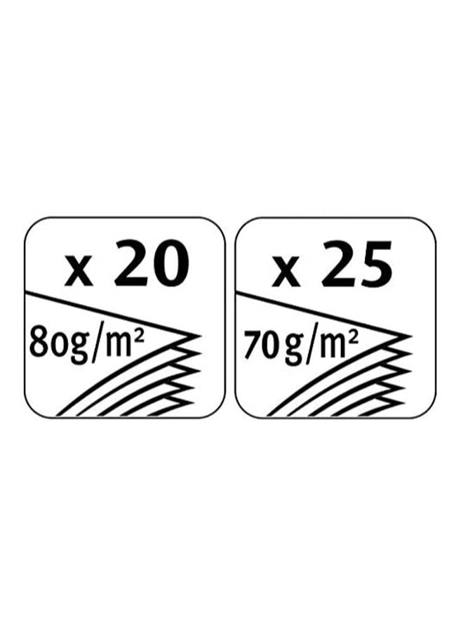 مابد خرامة ورق أدفانسد مزودة بمثقبين فضي/ رمادي داكن/ أحمر - Image 3