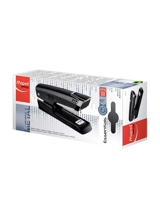 Maped Essentials Half Strip Metal Stapler Black - Image 3