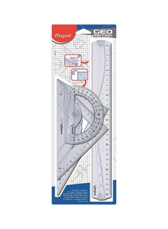 Maped 4-Piece Geometric Set Clear  - Image 1