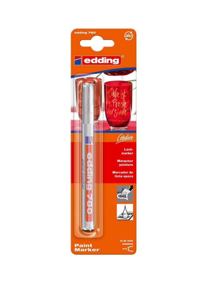 780 Round Tip Paint Marker Silver