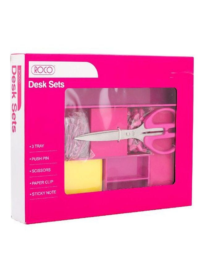 ROCO 5-Compartment Desk Set Pink - Image 2