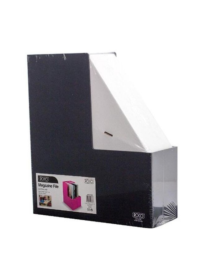 حامل مجلات وملفات محمول وردي