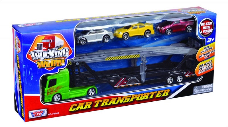 MOTORMAX 3-Pieces Car Transporter Vehicle Play Set  - Image 2