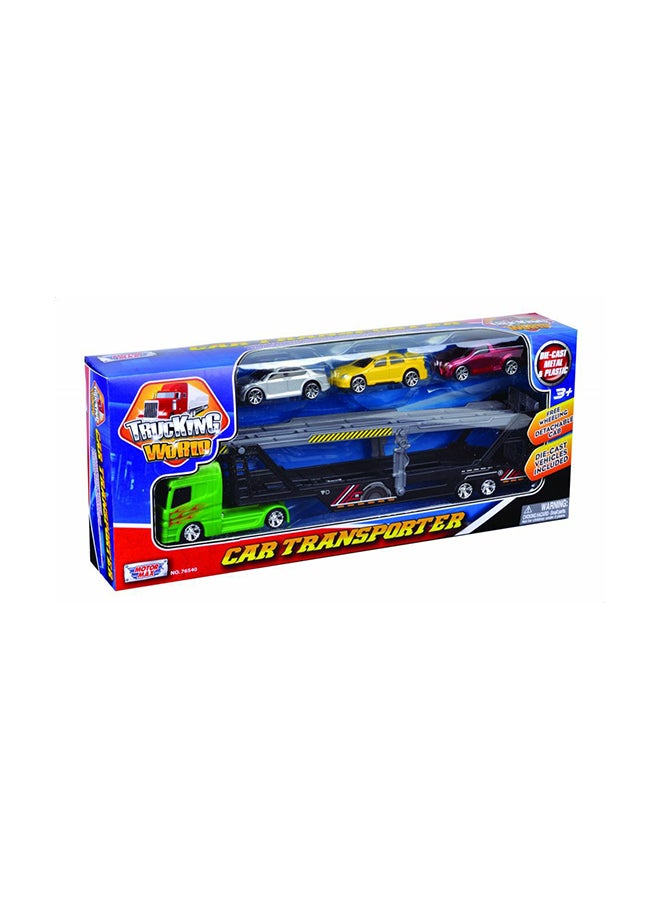 MOTORMAX 3-Pieces Car Transporter Vehicle Play Set  - Image 1