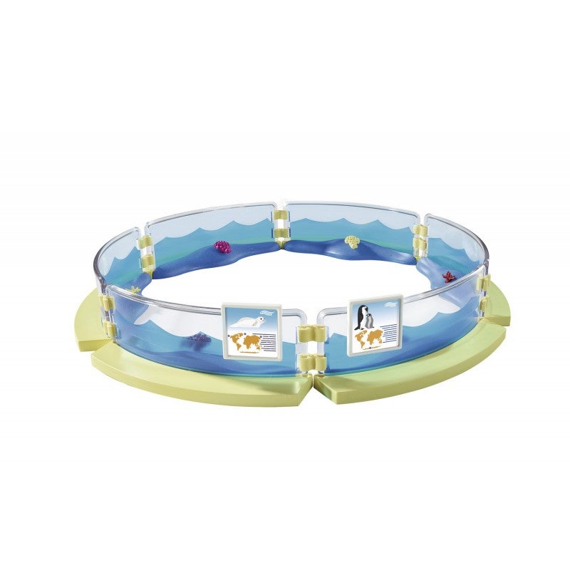 Playmobil 39-Piece Family Fun Aquarium Enclosure Playset 9063 7.4x18.7x28.4cm  - Image 2