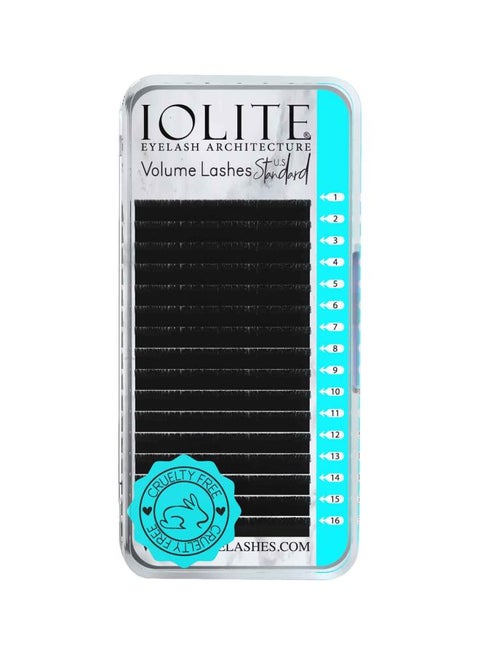Pair Of 8 J Curl False Eyelashes Black