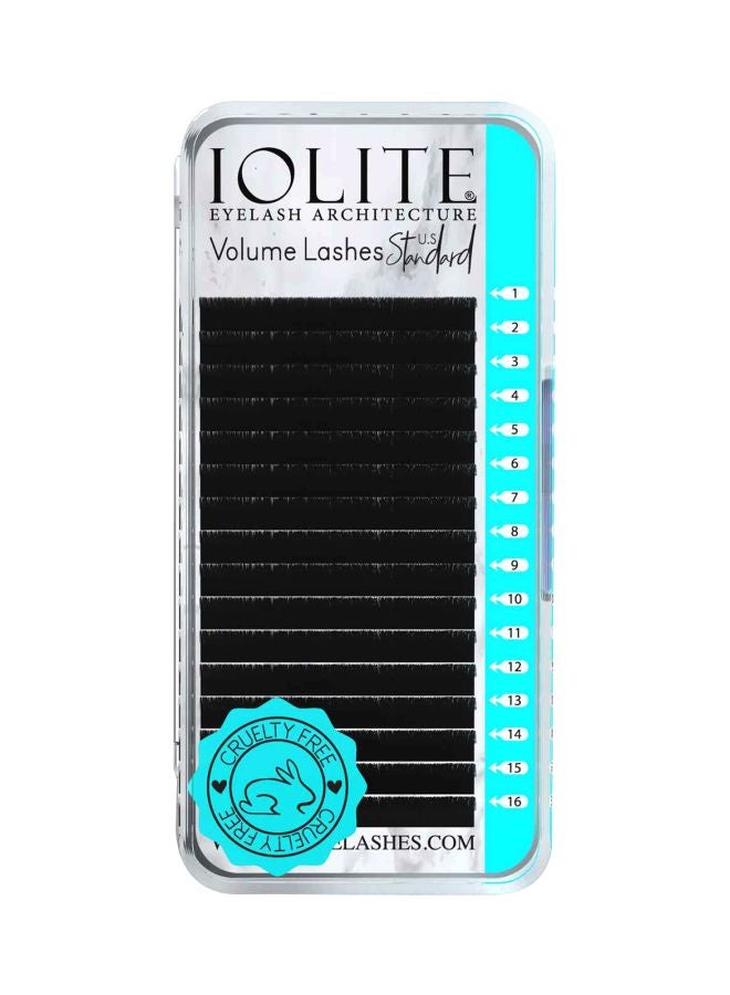 IOLITE Pair Of 8 B Curl False Eyelashes Black