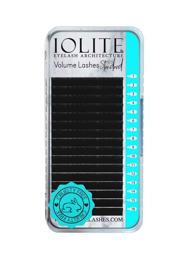 IOLITE - Pair Of 8 B Curl Eyelash Extensions Set Black - Image 1