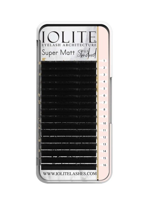 Pair Of 8 Super Matt C Curl False Eyelashes Black