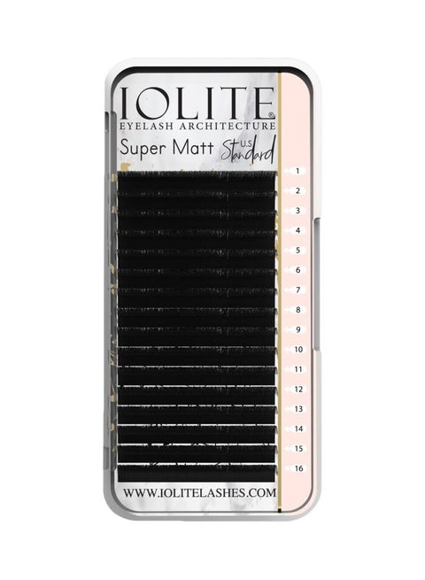 Pair Of 8 Super Matt D Curl False Eyelash Set Black