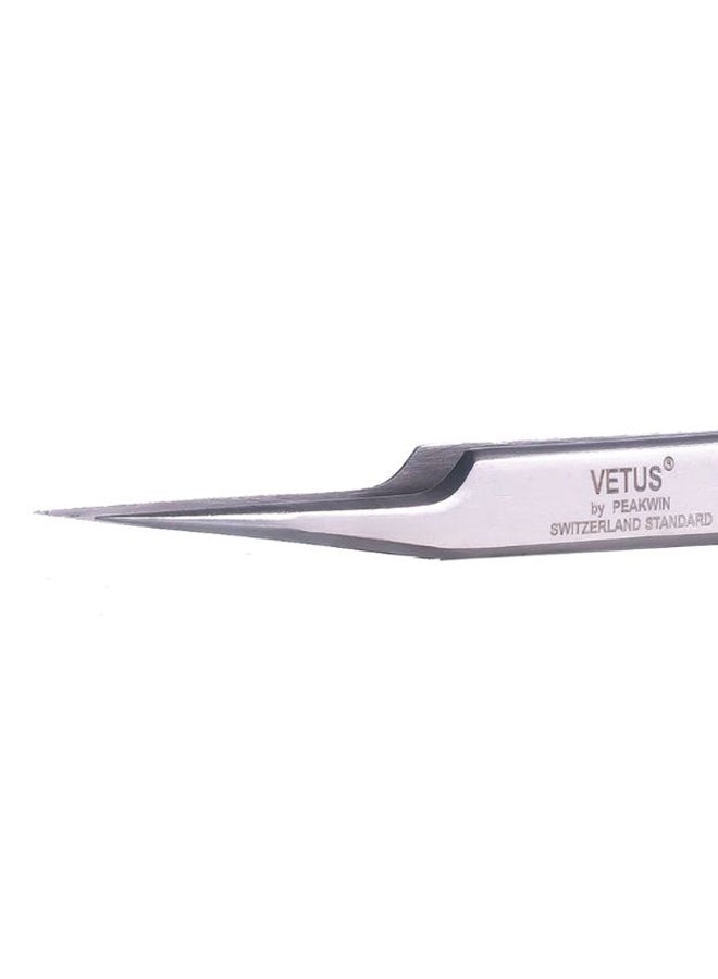 Lolite Short Fine Tip Tweezer Silver  - Image 2