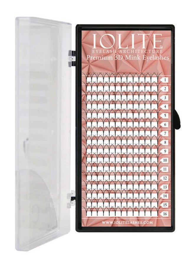 لوليت طقم رموش مينك سي كيرل ثلاثية الأبعاد مكون من 16 قطعة أسود - Image 1