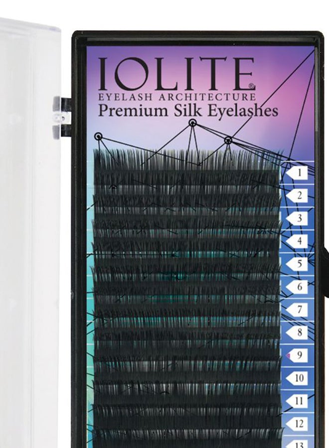 Lolite 16-Piece B Curl Premium Silk Eyelashes Set Black - Image 2