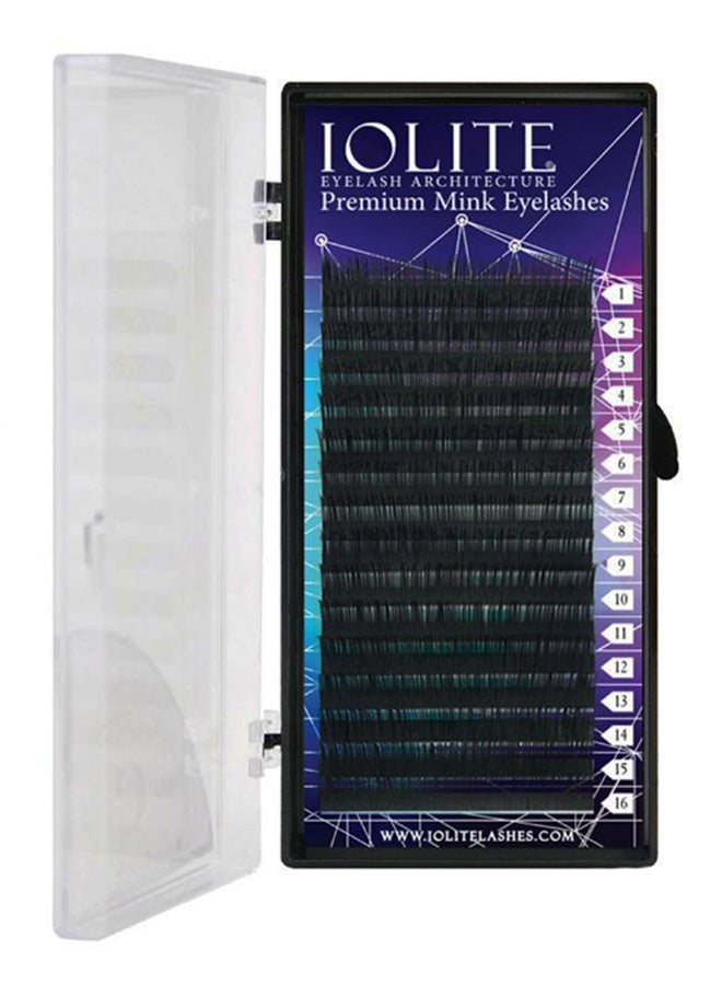 لوليت مجموعة مكونة من 16 رمش من رموش سي كيرل الفاخرة المصنوع من فرو المنك أسود - Image 1