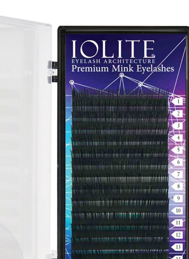 لوليت مجموعة مكونة من 16 رمش من رموش سي كيرل الفاخرة المصنوع من فرو المنك أسود - Image 2