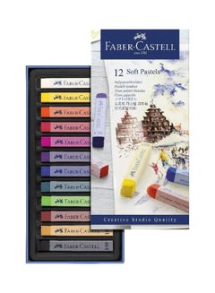 12-Piece Goldfaber Soft Pastel Colour Set Multicolour