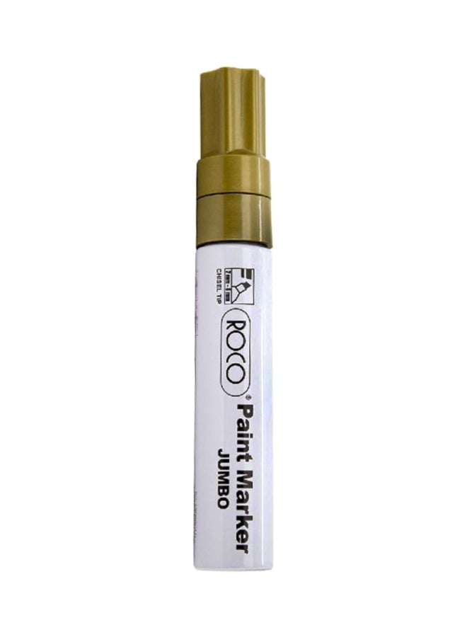 ROCO Jumbo Chisel Tip Paint Marker Gold 