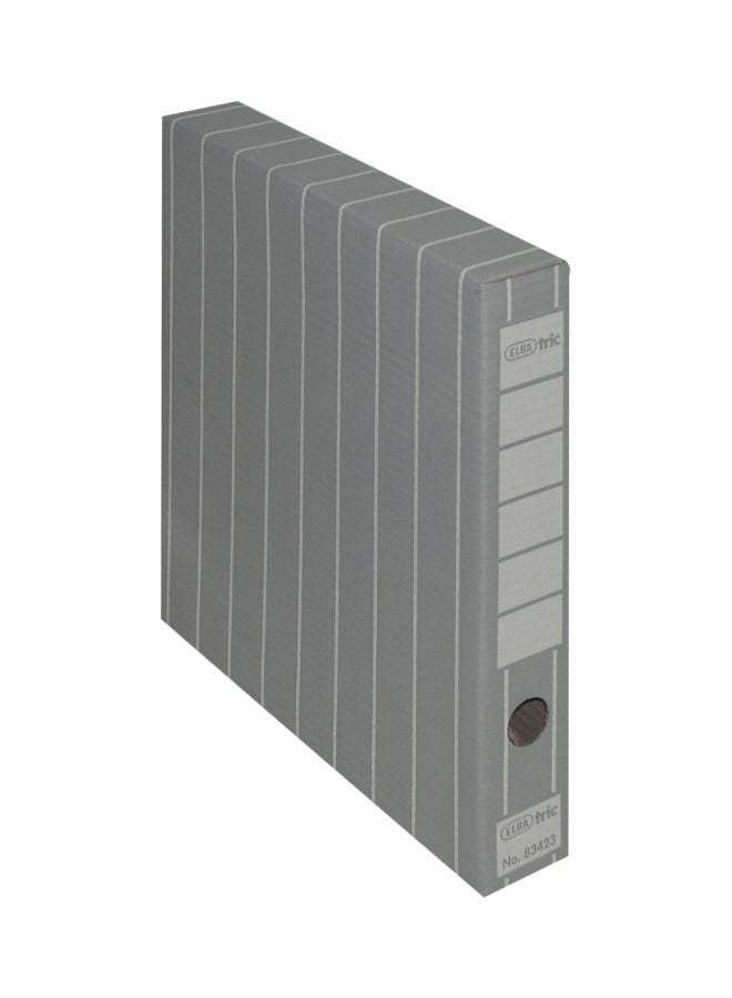 ELBA Corrugated Cardboard Archive Box Grey