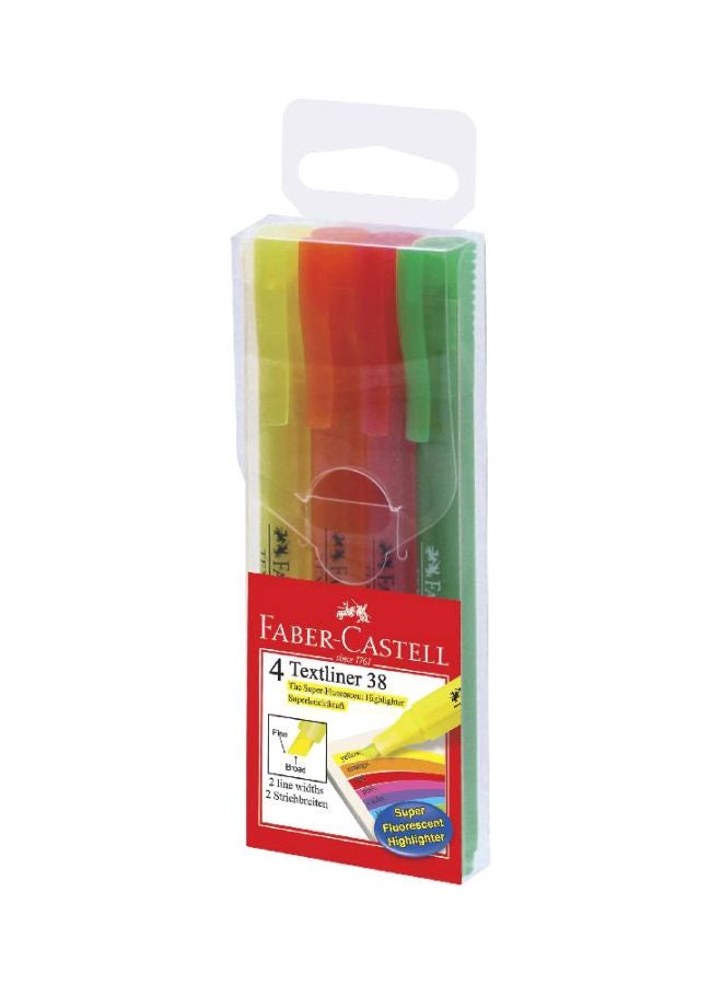 FABER-CASTELL - 4-Piece Textliner Set Neon/Pink/Green - Image 1