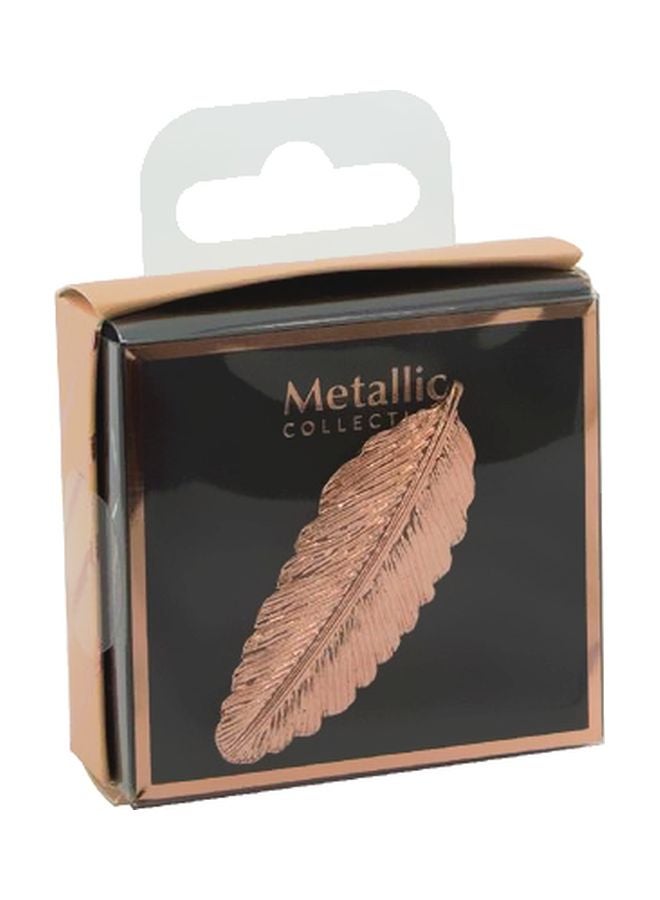 روكو مشبك ربط معدني ذهبي وردي