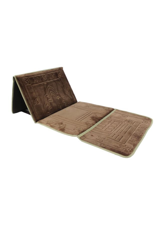 SUNDUS Cotton Foldable Mat Dark Brown/Yellow 72x53cm