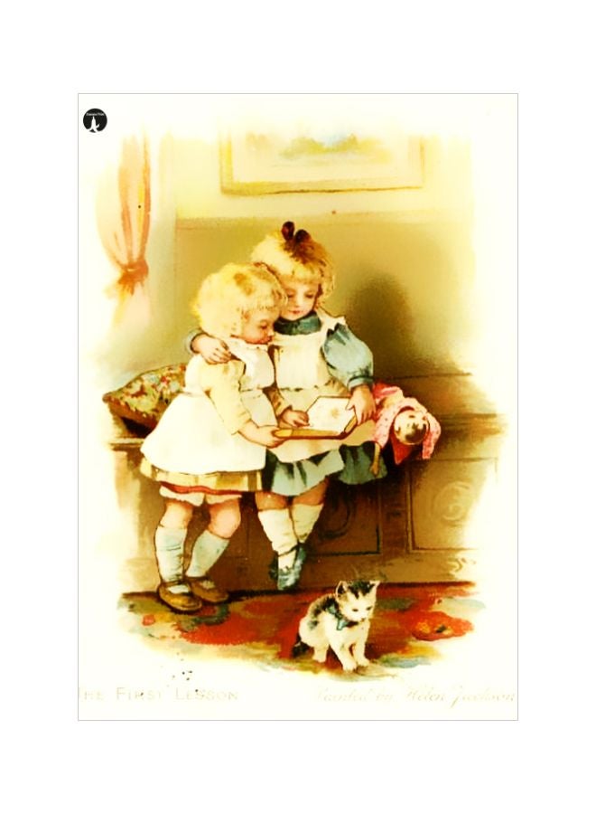 BP Girl Printed Metallic Plate Multicolour 20x15cm