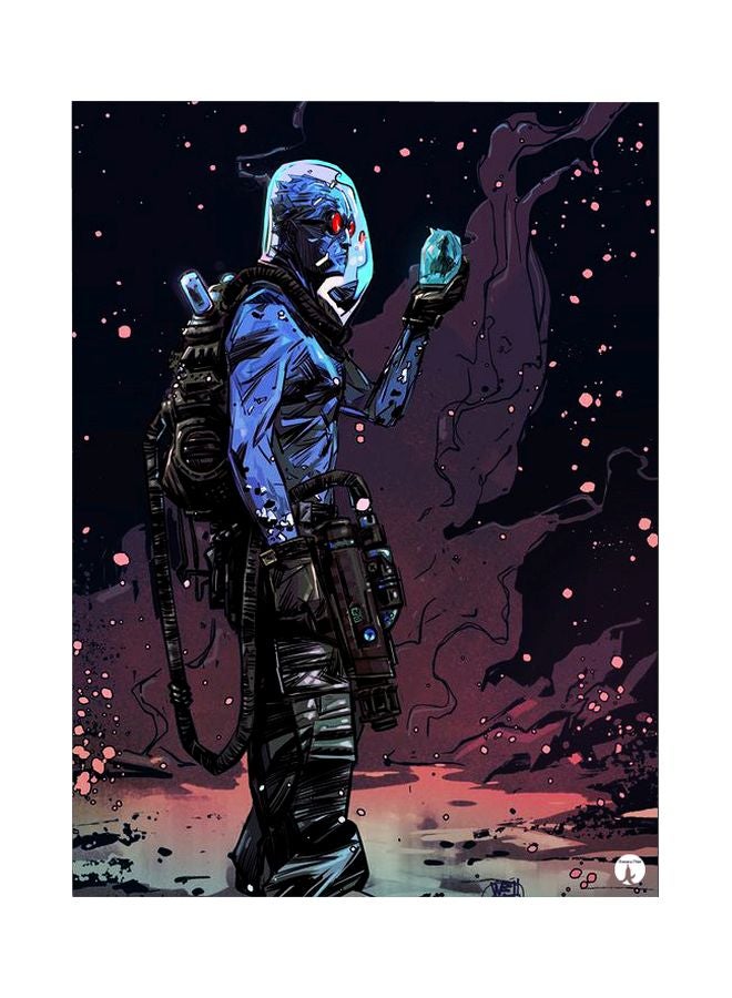 BP Cartoon Printed Metallic Plate Multicolour 20x15cm